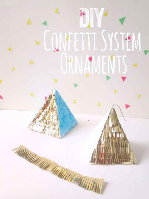 New Years Eve Decor Ideas - DIY Confetti System Ornaments - DIY New Year's Eve Decorations - Cheap Ideas for Banners, Balloons, Party Tables, Centerpieces and Festive Streamers and