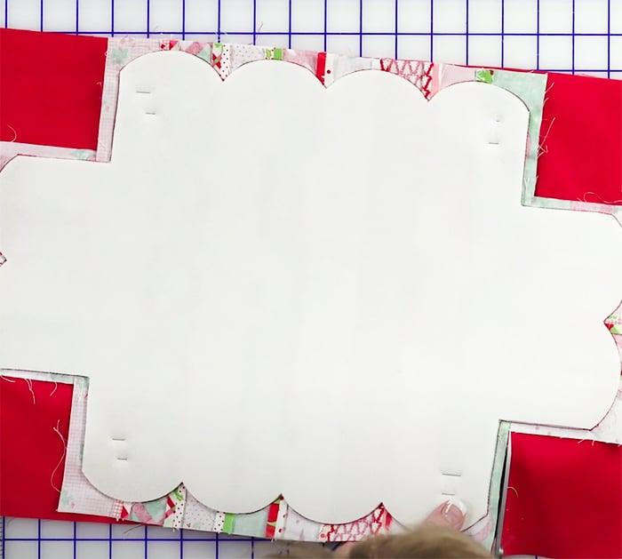 Use Shabby Fabrics Supplies To Make Scalloped Basket - DIY Scalloped Basket