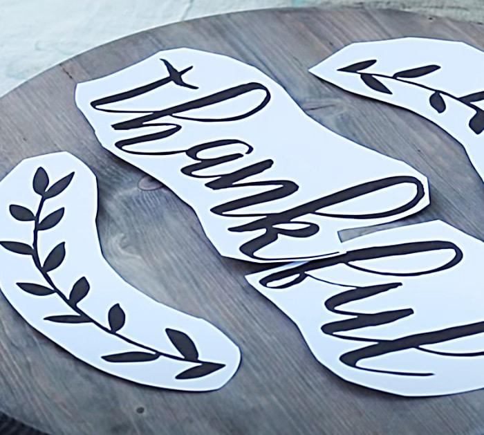 Download a free font to make letters for a hand painted lazy susan