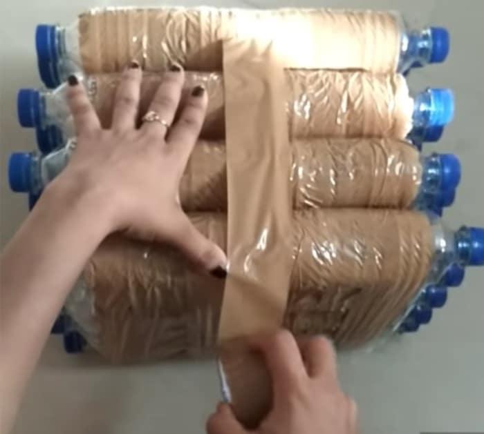Make a quick easy cheap cardboard side table