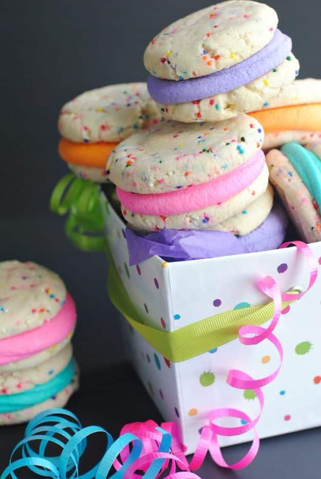 Best Recipes To Teach Your Kids To Cook - Funfetti Whoopie Pies - Easy Ideas To Show Children How to Prepare Food - Kid Friendly Recipes That Boys and Girls Can Make Themselves - N