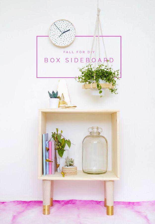DIY Box Sideboard, quick to put together in one afternoon and a fix that outlasts most store bought options