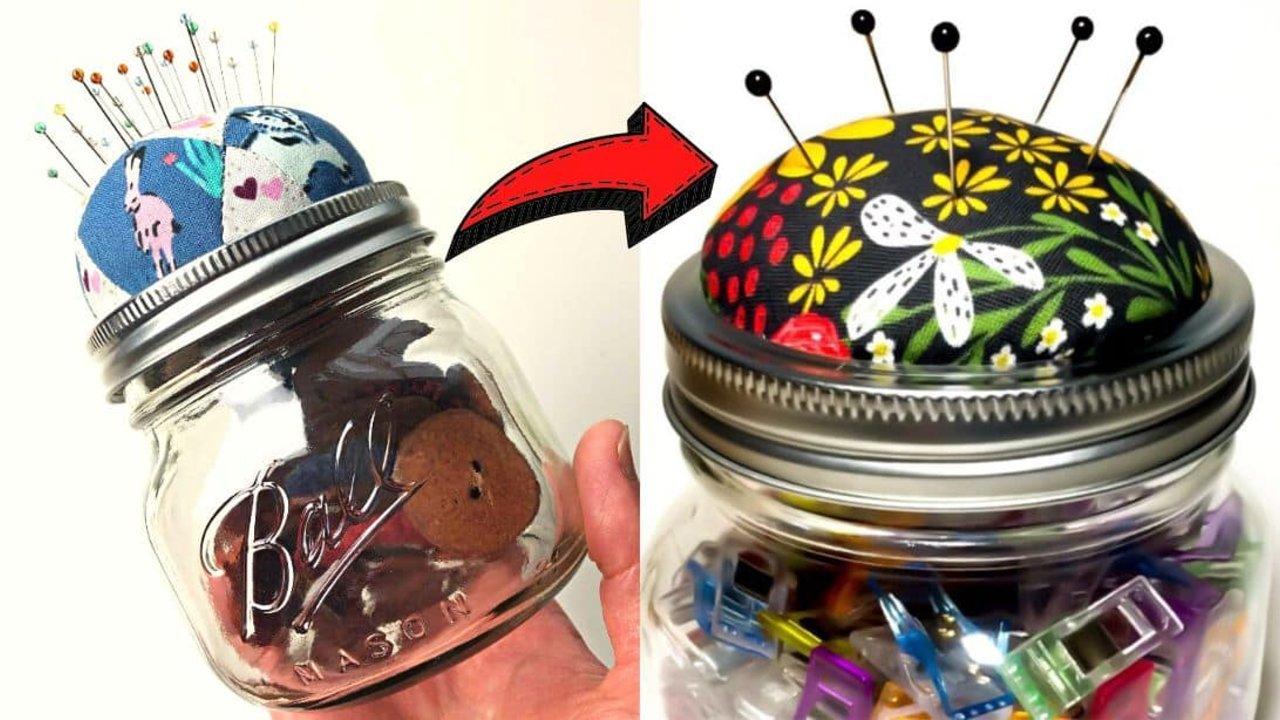 Easy Recycled DIY Sewing Kit & Pincushion Tutorial