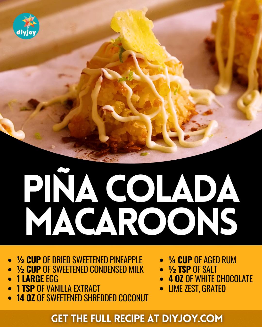 Easy Piña Colada Macaroons Recipe