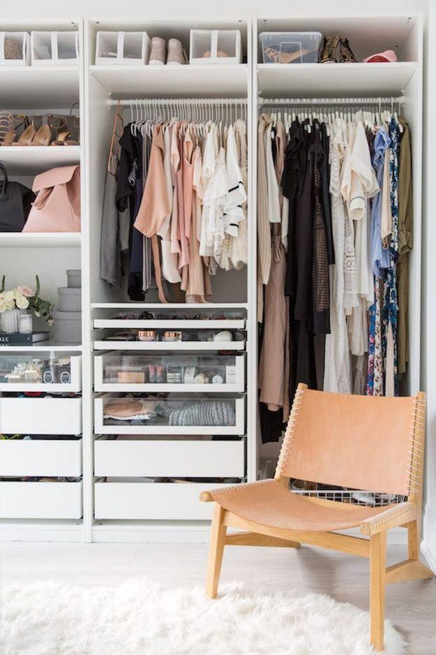 Designed To Perfection, an easy closet organization idea worth saving for later and a popular choice on this list