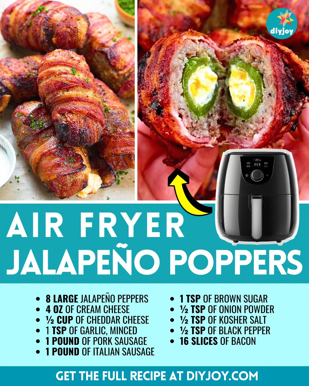 Easy Air-Fried Jalapeño Poppers Recipe