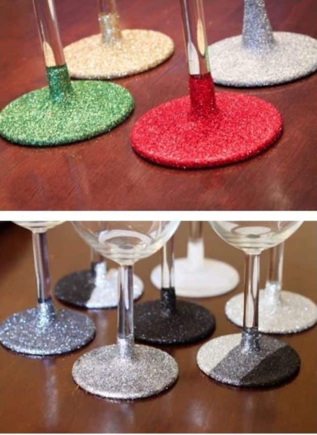 Glitter Glassware, simple enough for a first try at the craft and a result that outshines anything mass produced