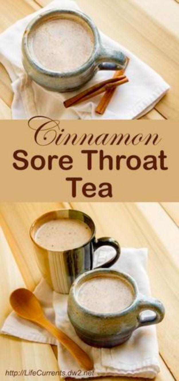 Cinnamon Sore Throat Tea, a home remedy, simple to scale up or down as needed and an idea worth saving for later