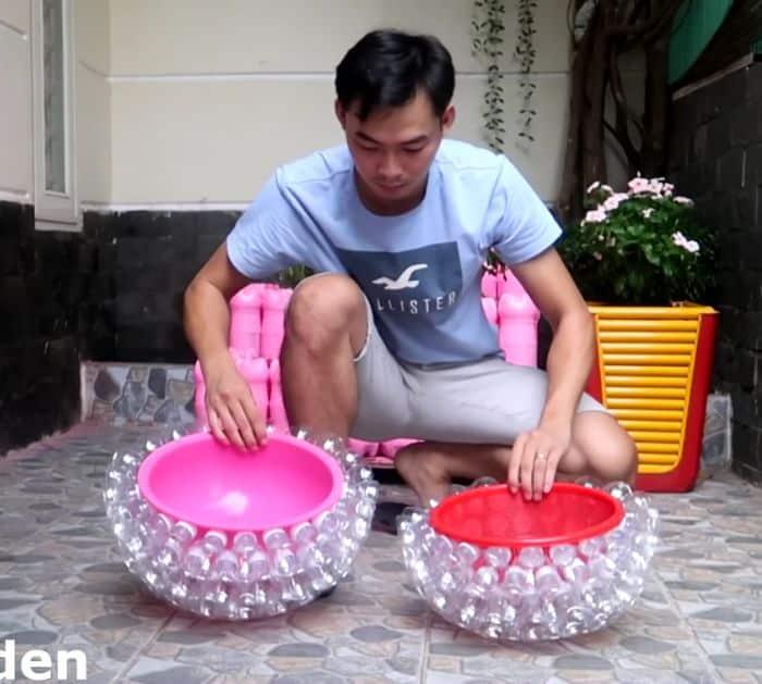 Easy Recycled DIY Plastic Bottle Planter