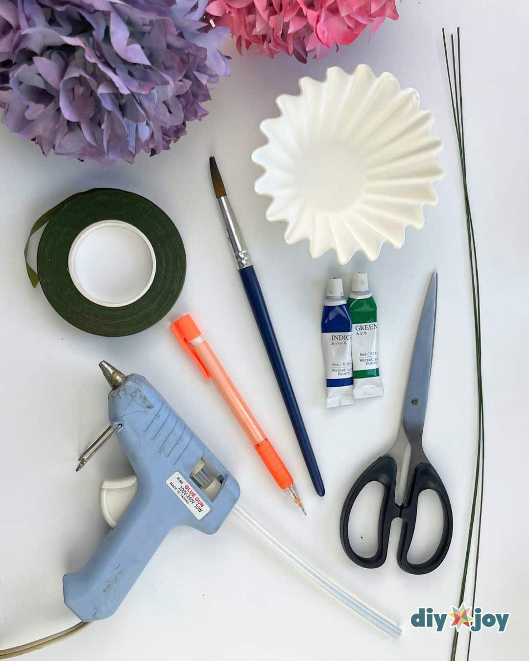 Hydrangea Coffee Filter Flowers — diy hydrangea coffee filter flower