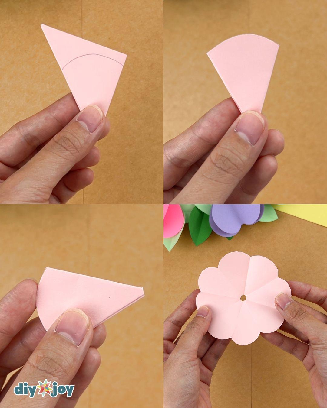 Paper Rose — drawing and cutting the flower