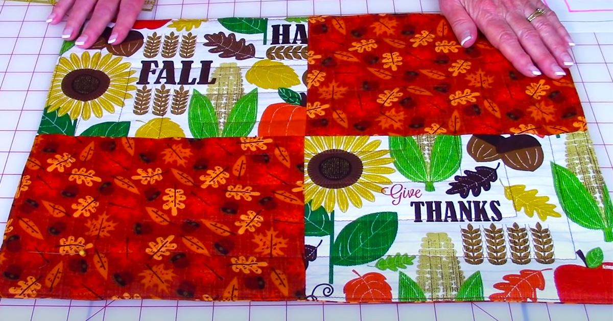 How To Sew Fall Placemats
