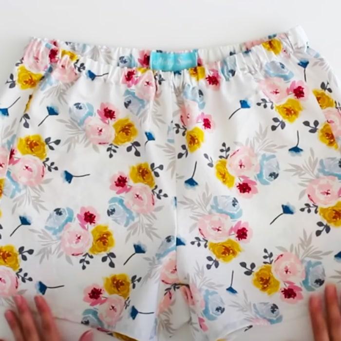 How To Make Easy Pajama Shorts - Easy Sewing Pattern - Free Pajama Shorts Pattern