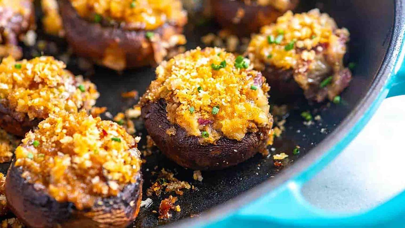 Easy Cheese-Stuffed Mushrooms Recipe