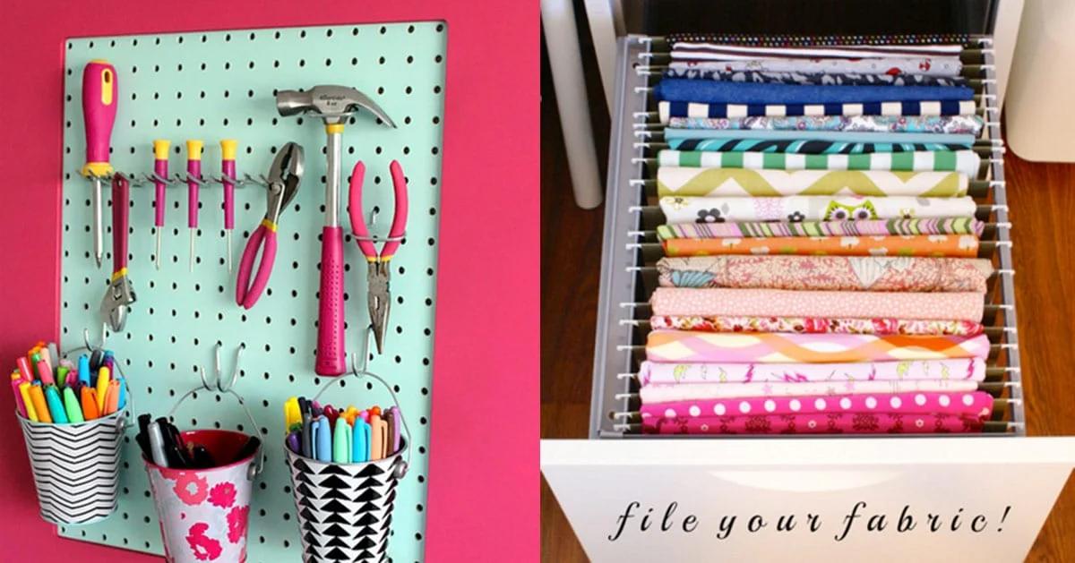 26 Clever Craft Room Organization Ideas