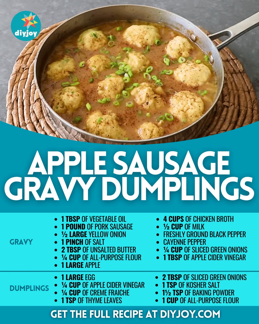 Apple Sausage Gravy Dumplings Recipe