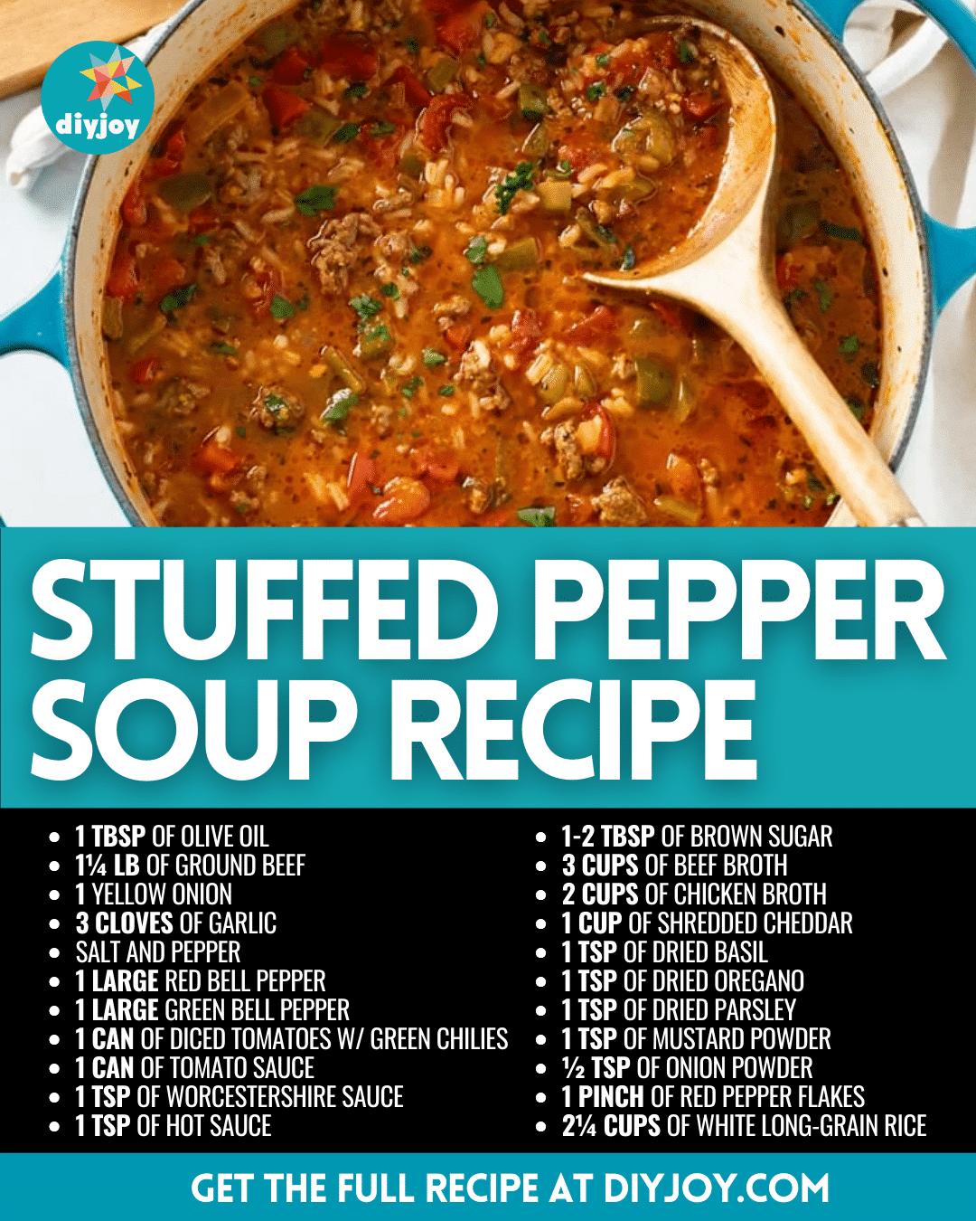 Easy Stuffed Pepper Soup Recipe