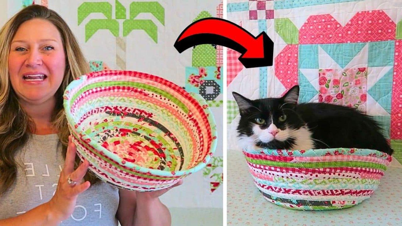How to Make a Fabric Rope Bowl