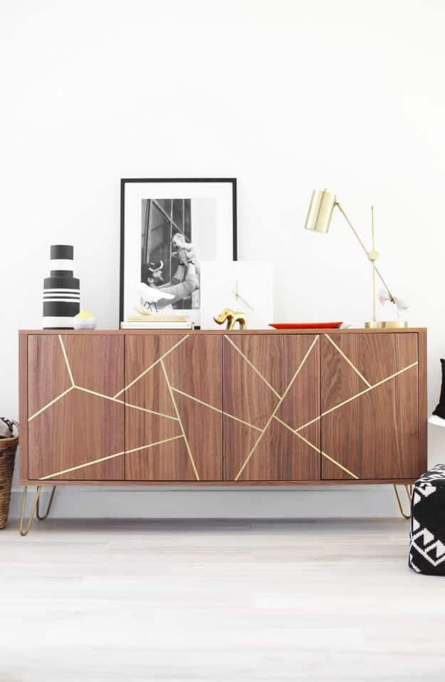 Mid Century Modern Ikea Hack Sideboard, a statement storage piece, and warmth that a bare corner was missing