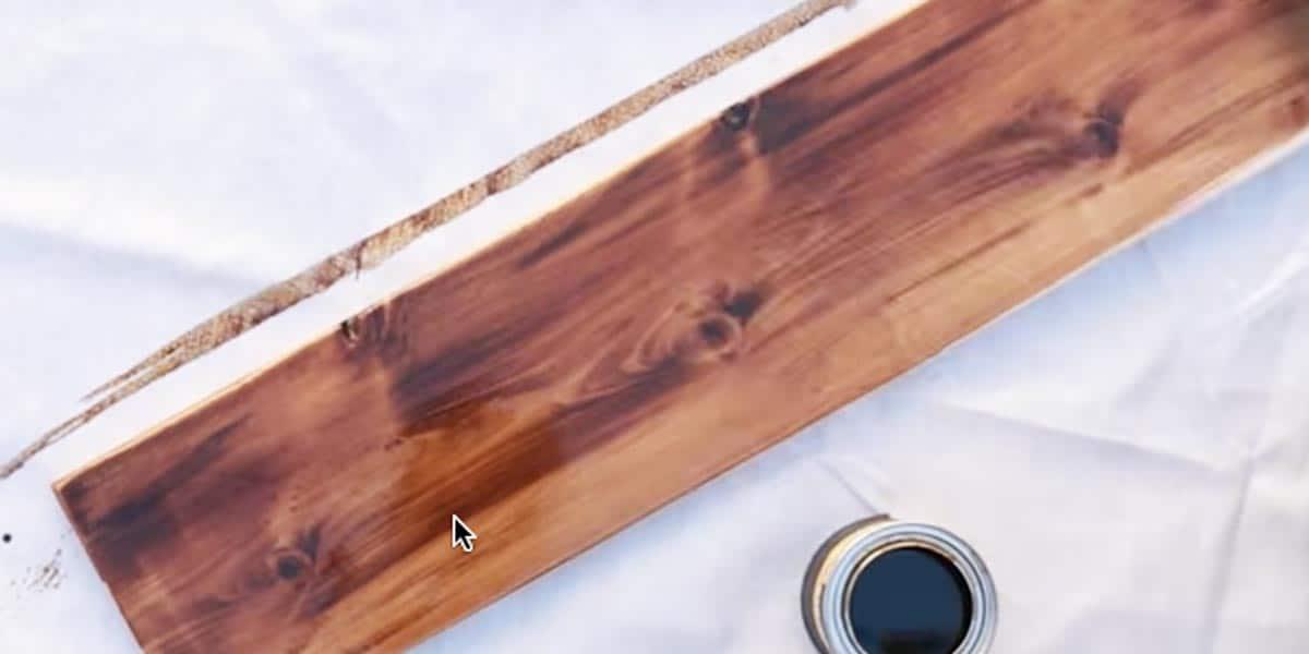 To Add A Touch Of Rustic Charm To Her Porch She Put Stain On Wood But What She Did Next Was Awesome!