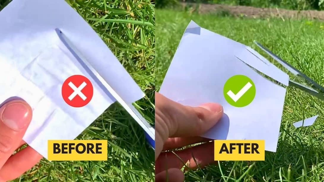 How to Sharpen Scissors in 10 Seconds