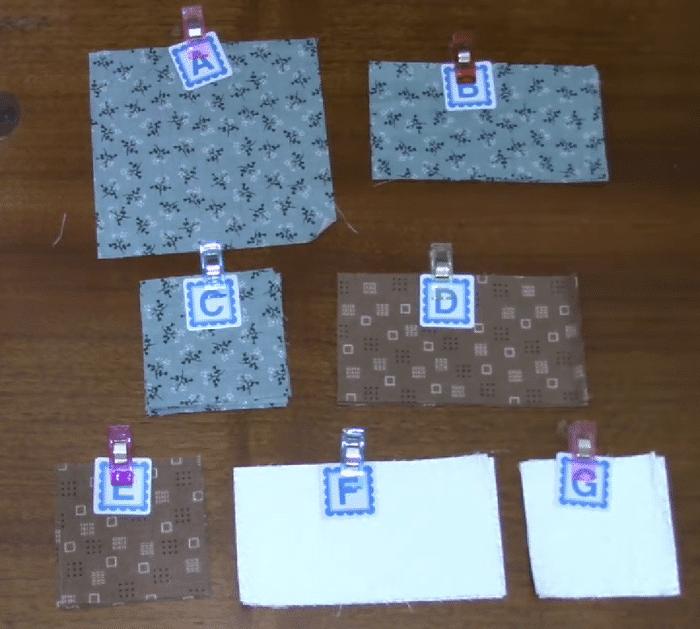 Materials for Glory Boxes Quilt Block