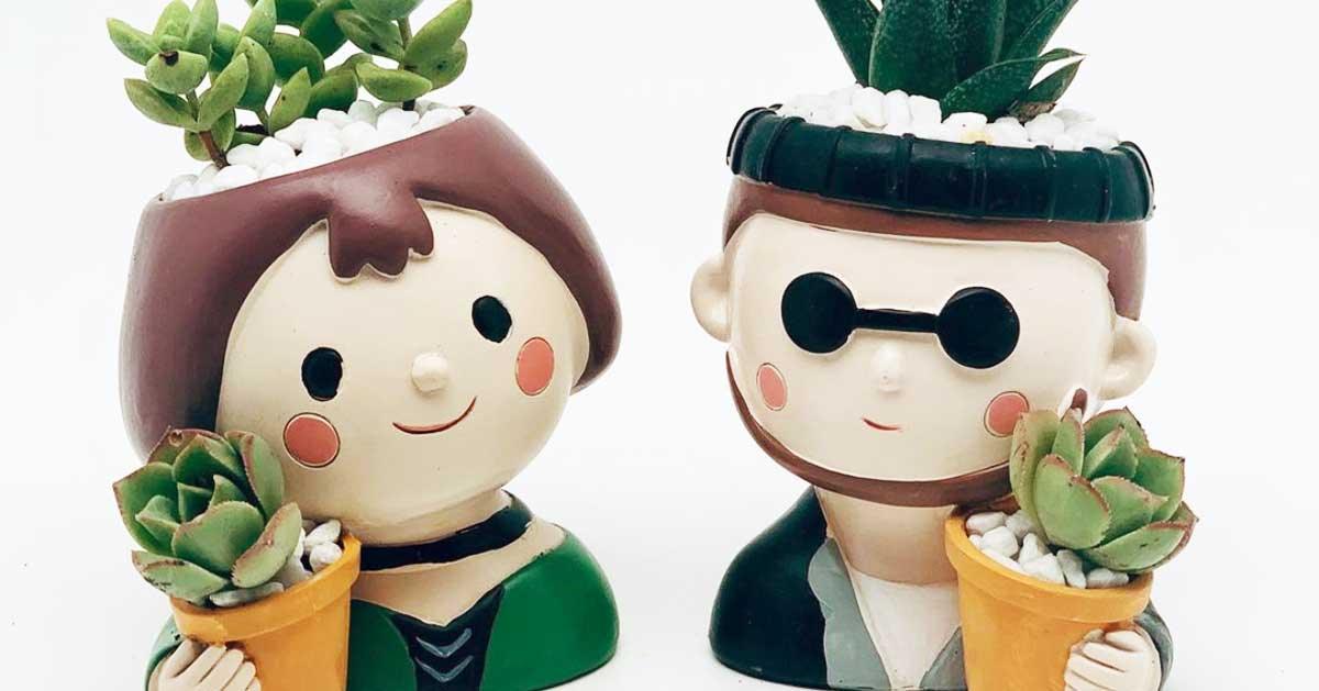 Cute DIY Doll Pots From Water Bottles