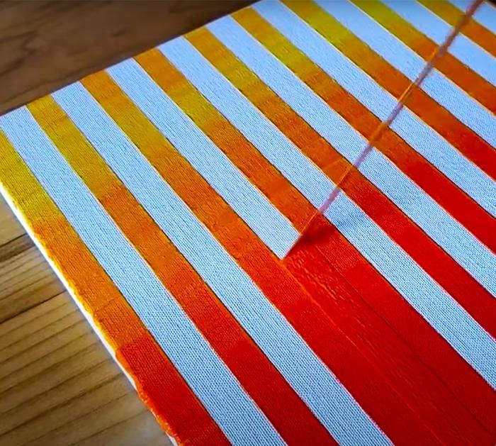 How To Abstract Landscape Paint Using Masking Tape | DIY Project