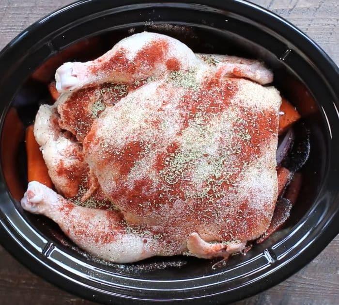 Slow Cooker Whole Chicken Recipe Instructions