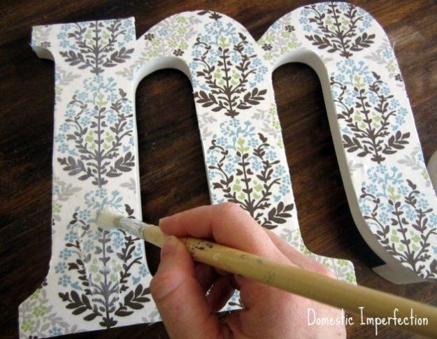 Fabric Covered Initial, a cozy handmade touch that beats a store bought version and a favorite pick from this roundup
