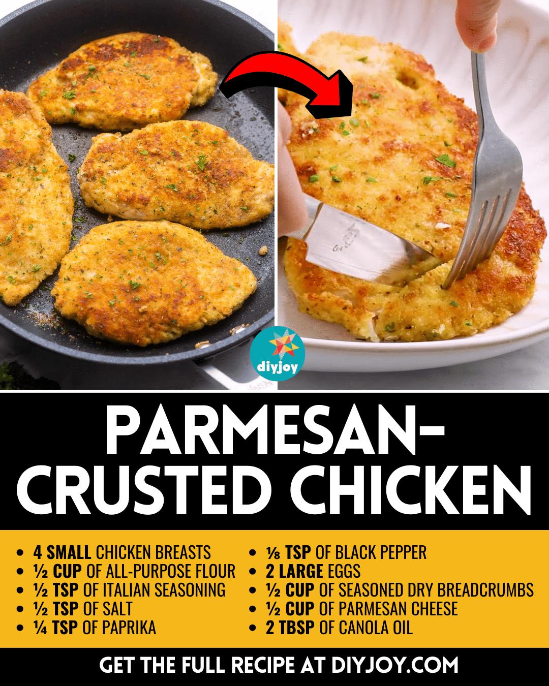 Easy Crispy Parmesan-Crusted Chicken Recipe