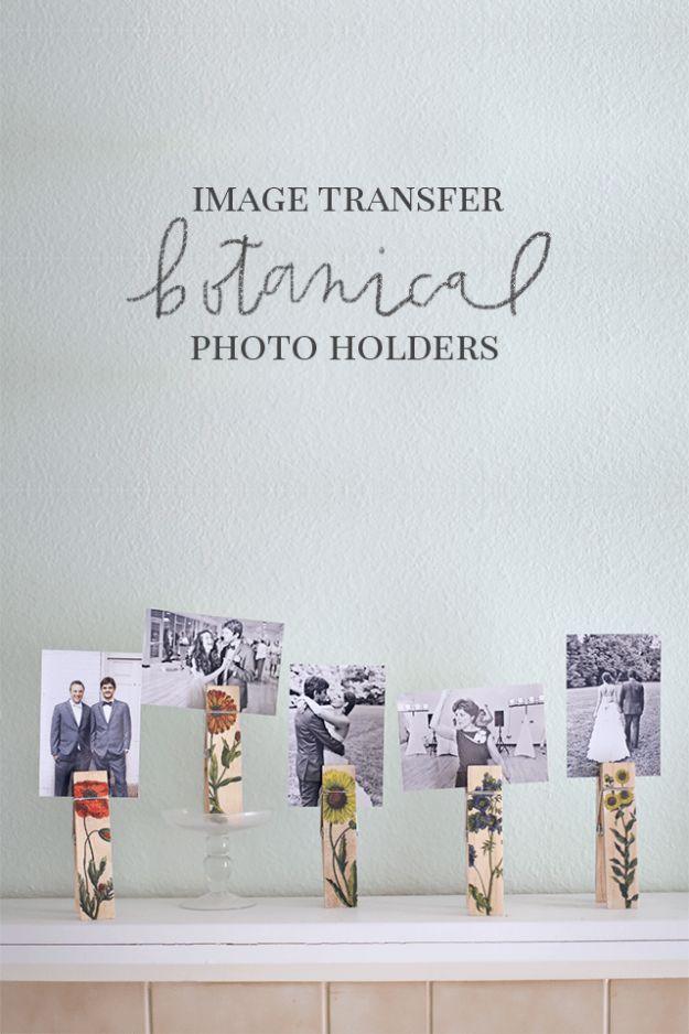 Image Transfer Botanical Photo Holders, quick to put together in an afternoon and an idea worth saving for later
