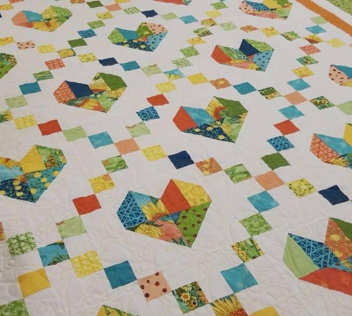 Easy Cross-Heart Quilt Tutorial