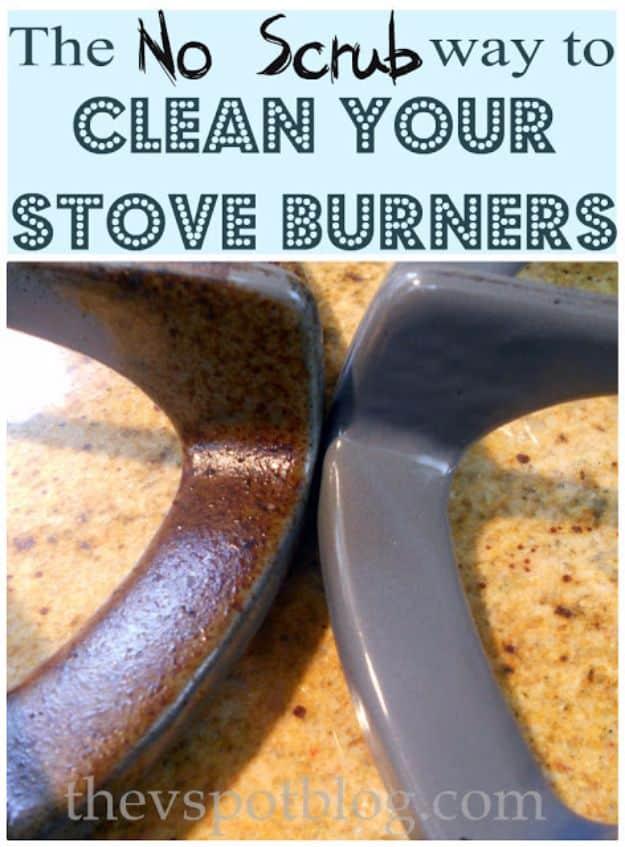 Clean Stove Burners, flexible enough to work in a compact kitchen too and one less thing to dread doing later