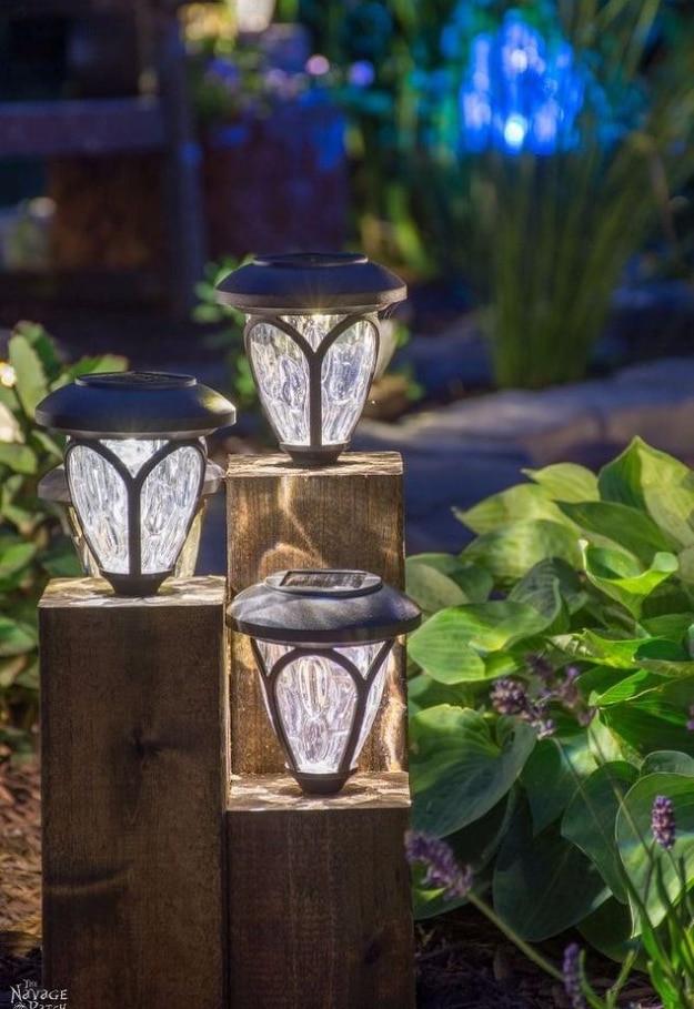 DIY Cedar Cube Landscape Lights, straightforward enough to knock out in a day and an idea worth saving for later