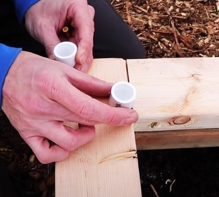 How To Build A Hinged Hoophouse For A Raised Bed | DIY Garden