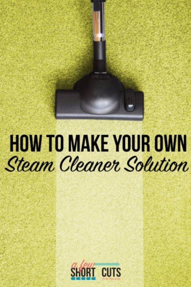 Homemade Steam Cleaner Solution, a homemade cleaner recipe, simple enough to mix up in a spare bottle