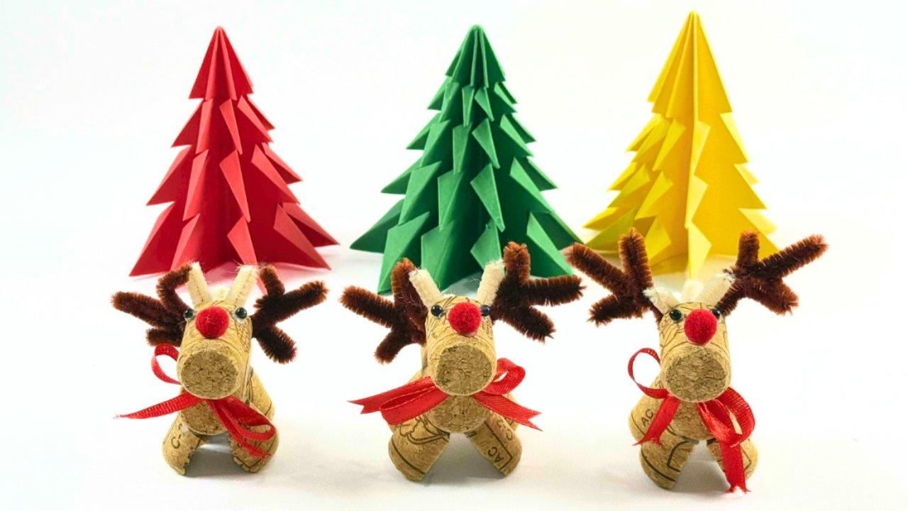 Easy DIY Wine Cork Reindeer