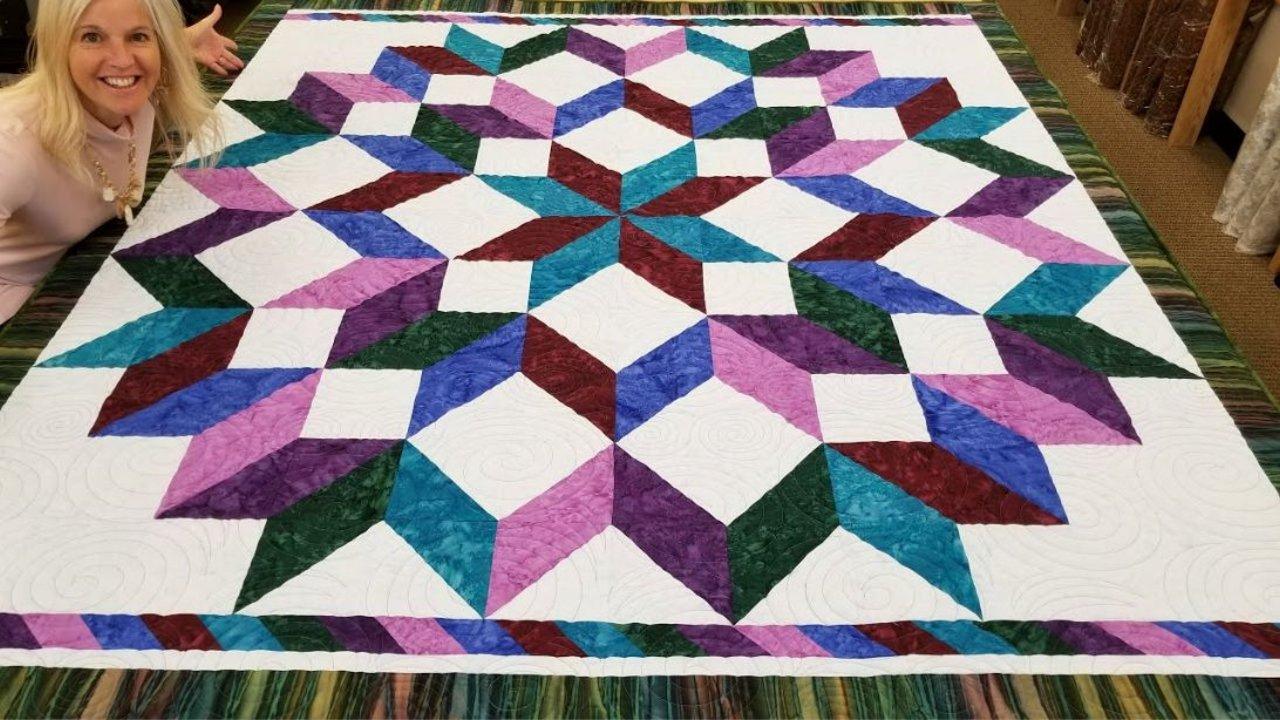 Donna’s Easy Carpenter’s Wheel Quilt Tutorial (With Free Pattern)