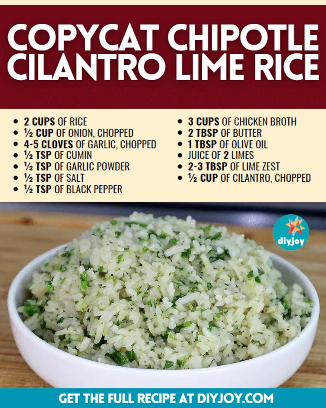 Better Than Chipotle Cilantro Lime Rice Recipe