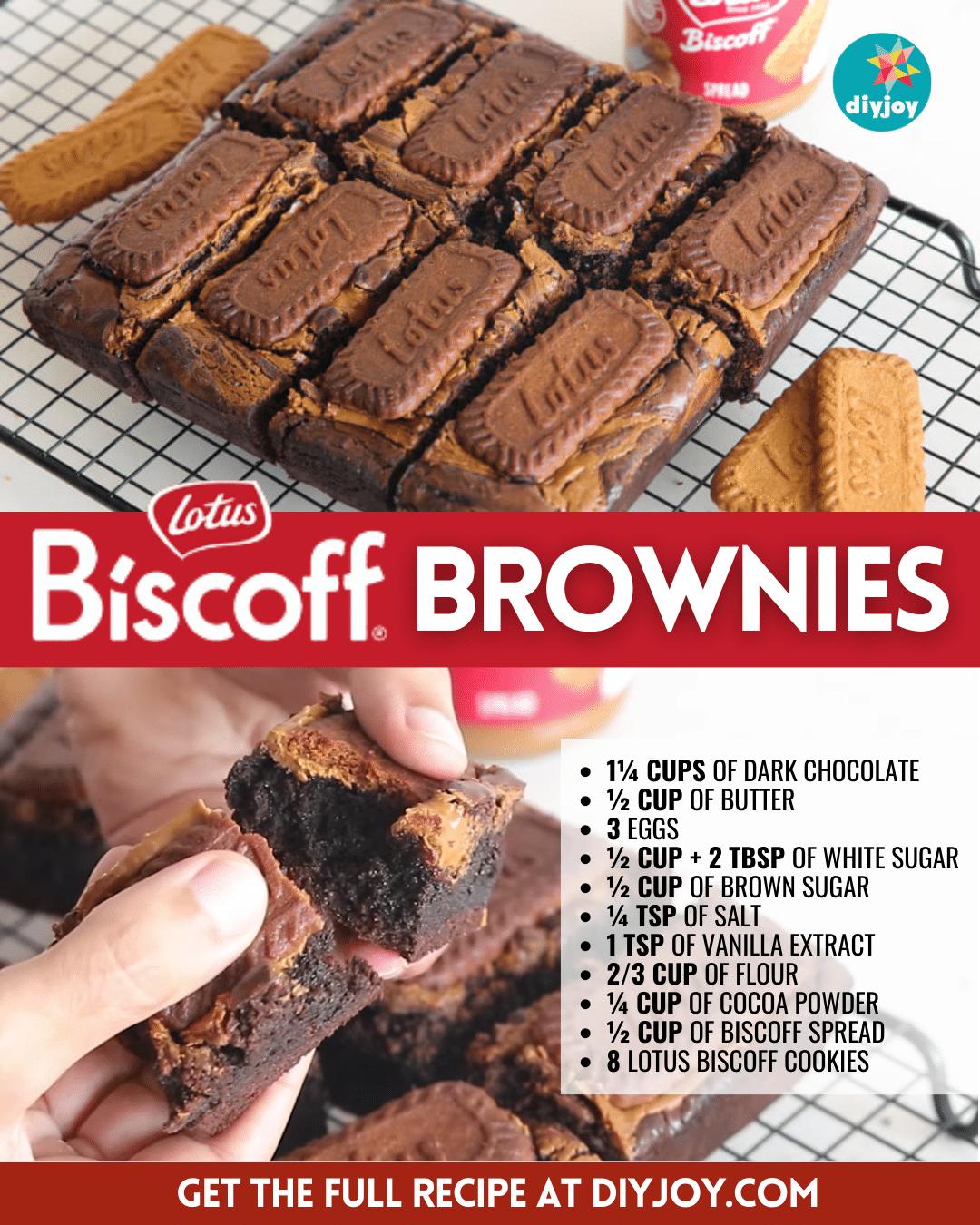 Easy Chocolate Butter Biscoff Brownies Recipe