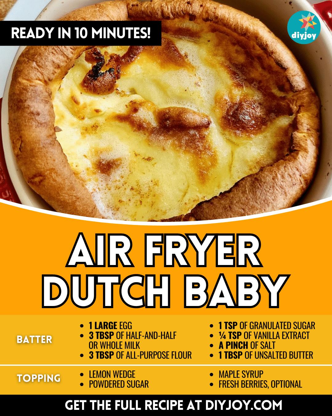 Easy 10-Minute Air Fryer Dutch Baby Recipe