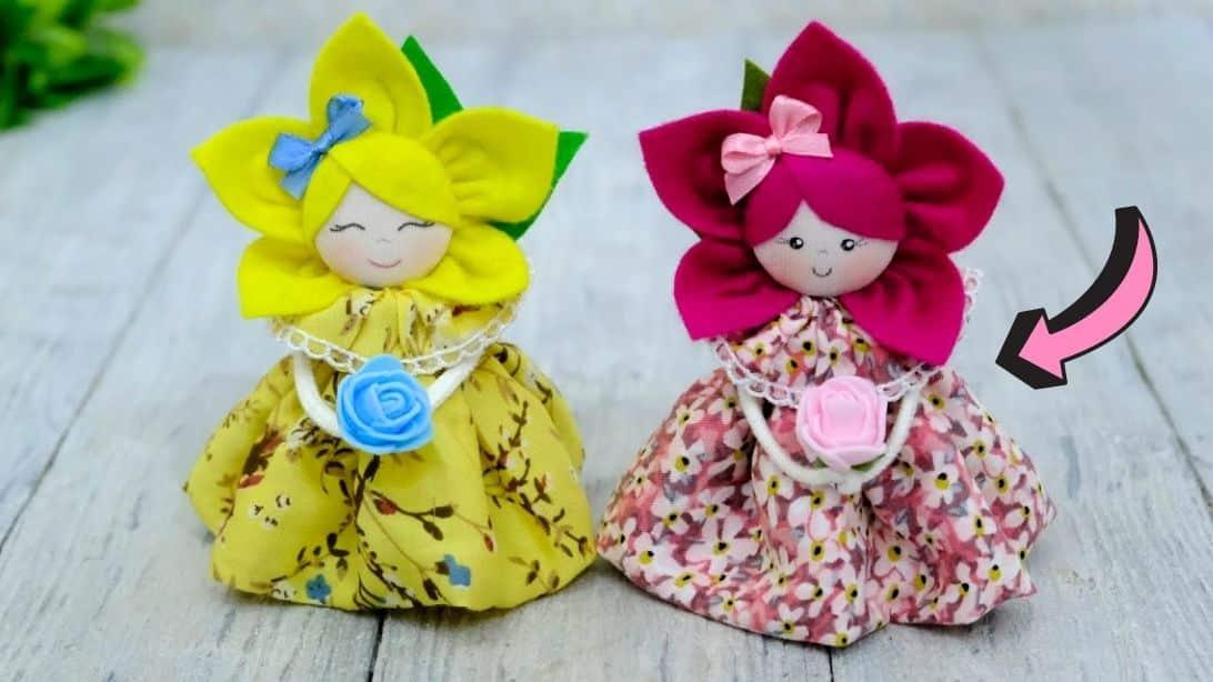 DIY Flower Doll Decor
