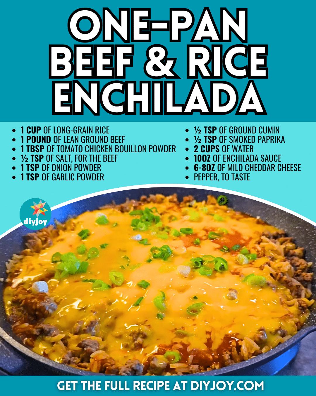One-Pan Beef & Rice Enchilada Recipe