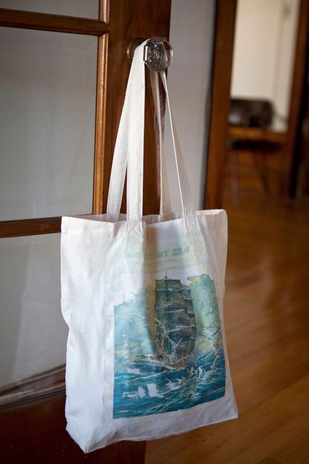 Photo Transfer Tote, forgiving enough for a first attempt and a great fix using stuff you already have on a shelf