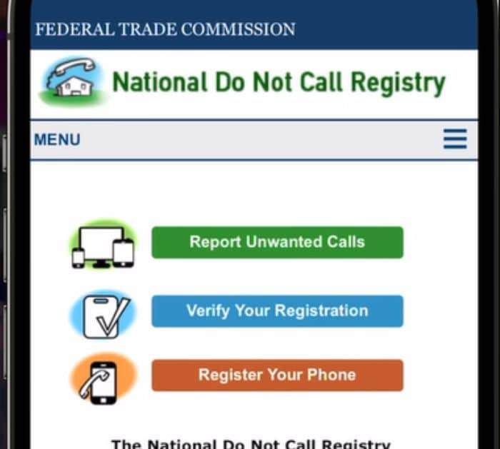 Do not call registry