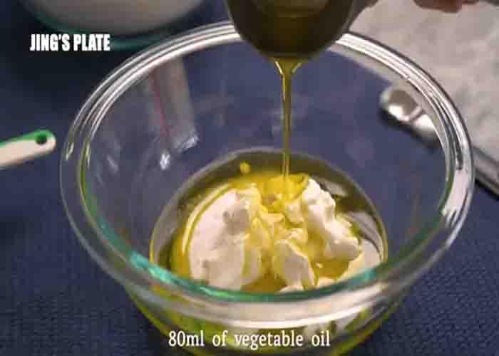 Making the cinnamon bread batter