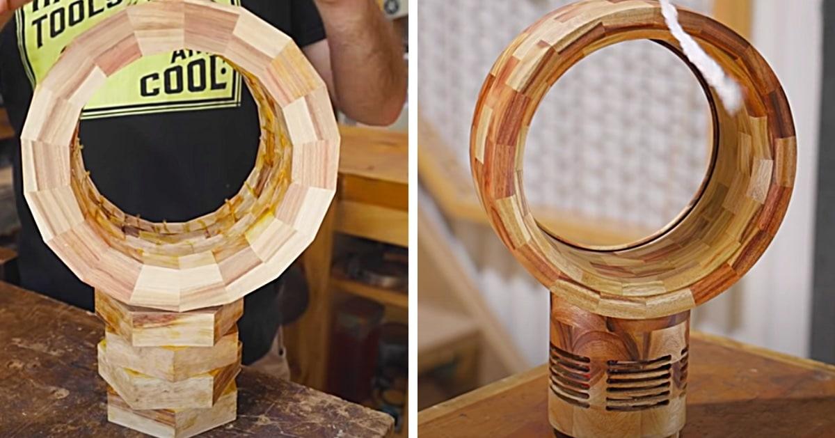 How To Make A Bladeless Wooden Fan From Scrap Wood