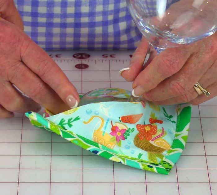 Easy to Sew Wine Glass Coaster