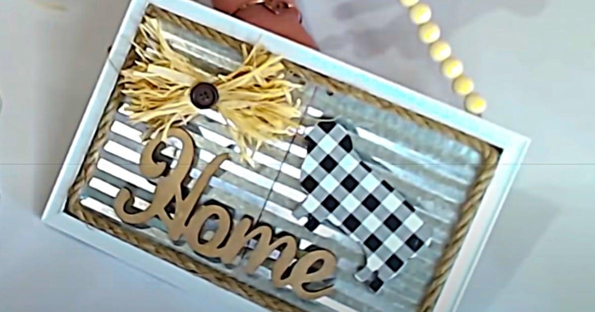 Dollar Tree Farmhouse Magnet Sign